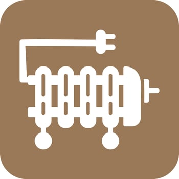 Oil Heater Icon vector