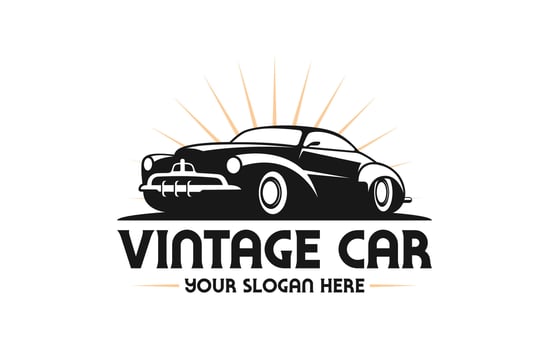 Vintage car logo, classic car logo, retro car logo, car logo, automotive logo, automobile logo vector