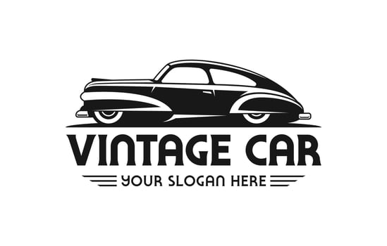 Vintage car logo, classic car logo, retro car logo, car logo, automotive logo, automobile logo vector