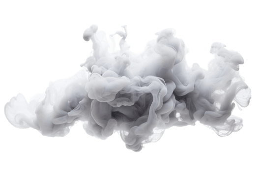 Pearl Smoke Cloud on transparent background. png