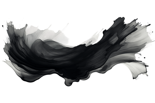 Dark Smoke Cloud on transparent background. png