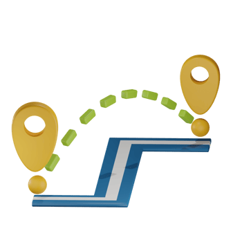 Distance 3D illustration png