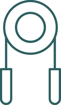 Hand Grip Line Gradient Round Corner Icon vector
