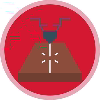 Laser Flat Multi Circle Icon vector
