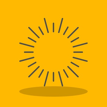 Fireworks Filled Shadow Icon vector
