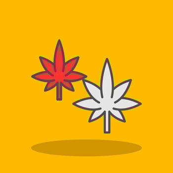 Hemp Filled Shadow Icon vector