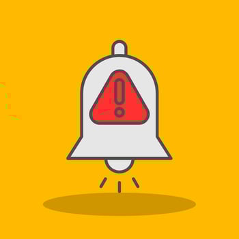 Interruption Filled Shadow Icon vector