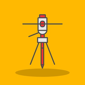 Lasers Filled Shadow Icon vector