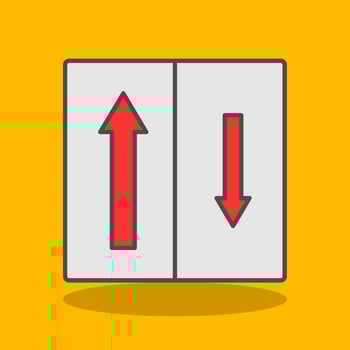 Priority Oncomming Filled Shadow Icon vector