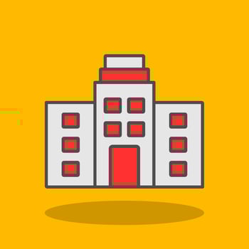 Office Filled Shadow Icon vector