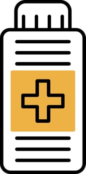 Syrup Skined Filled Icon vector