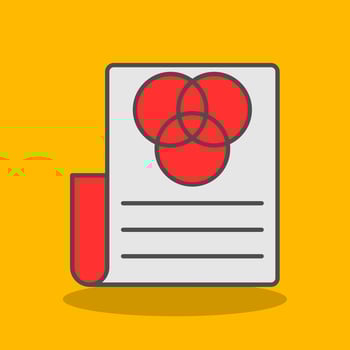 Rgb Filled Shadow Icon vector