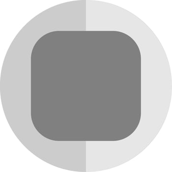 Round Corner Flat Scale Icon vector