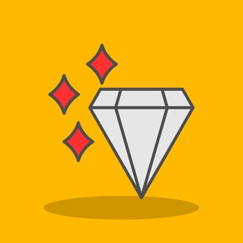 Value Filled Shadow Icon vector