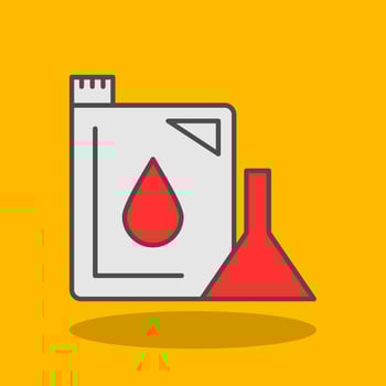 Machine Oil Filled Shadow Icon vector