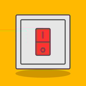 Switcher Filled Shadow Icon vector
