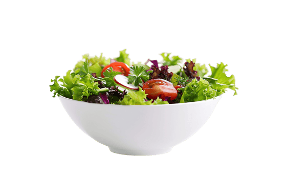 Salad Bowl Realism on Transparent Background png