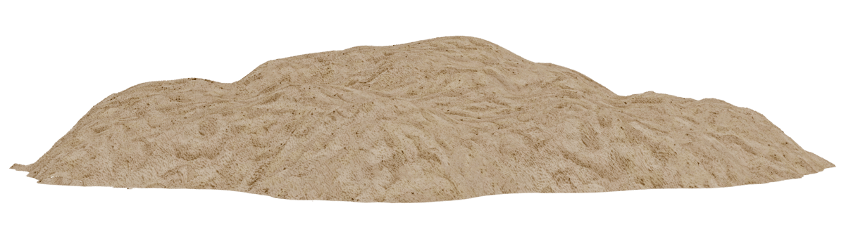 Sandy island. Piece of round beach with sand for vacation, travel, summer, leisure and enjoy. Summer beach vacation scene concept. 3d rendering png