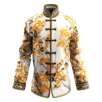 3D Rendering of a Chinese Traditional Dress on Transparent Background png