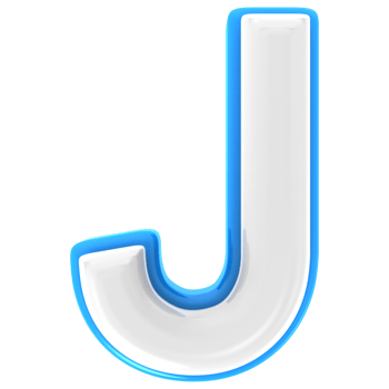 J 3d Text Render png