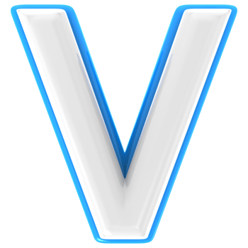 V 3d Text Render png