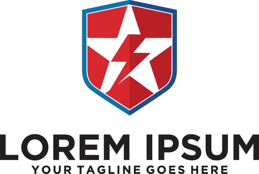 Star Energy Shield logo idea vector