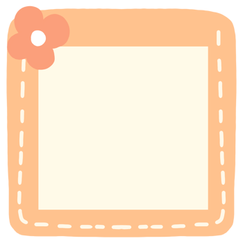 a square frame with a flower on it png