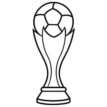 trophy award soccer illustration vector