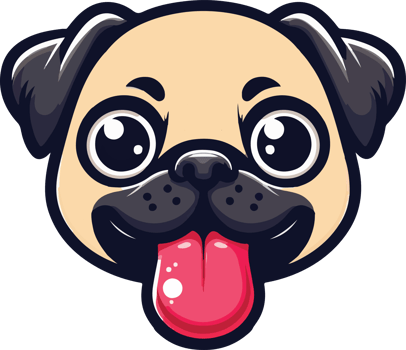 pug dog face png