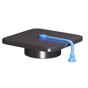 Education icon 3d render illustration png