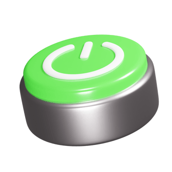 Button icon 3d render illustration png