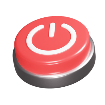 Button icon 3d render illustration png