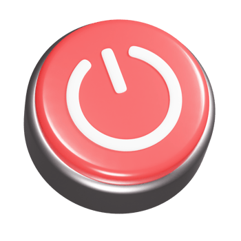 Button icon 3d render illustration png