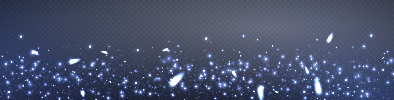 Blue glittering dots, particles, stars magic sparks. Glow flare light effect. Blue luminous points. vector