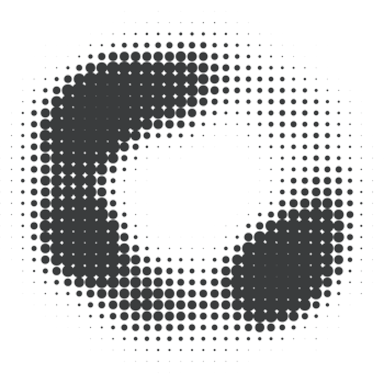 Dotted shape with halftone gradient. Abstract circle element. Curve wavy round. Fluid circular textured organic blob png