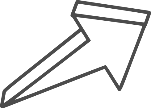 Hand drawn doodle arrow. Pencil line sketch. Curve design element. Outline sign of cursor. Graphic vintage mark and bold silhouette png