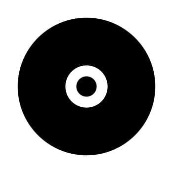 CD rom icon on white background vector