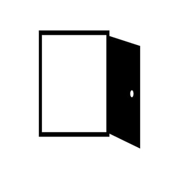 Door icon on white background vector