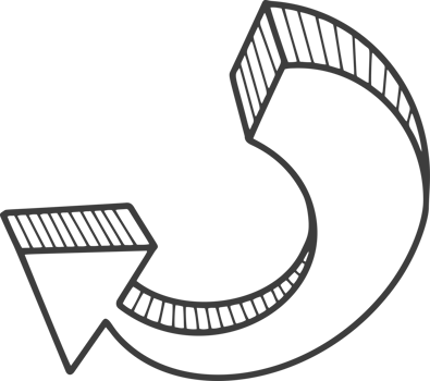 Hand drawn doodle arrow. Pencil line sketch. Curve design element. Outline sign of cursor. Graphic vintage mark and bold silhouette png