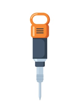 Jackhammer, pneumatic drill or demolition hammer. illustration. vector