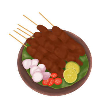 Satay Indonesian Food png