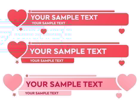 Valentine's day banner vector