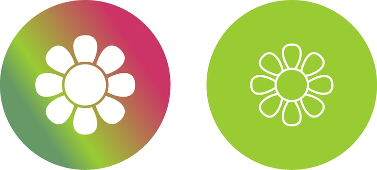 Flower Icon Design vector