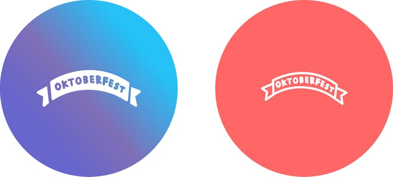 Oktoberfest Banner Icon Design vector