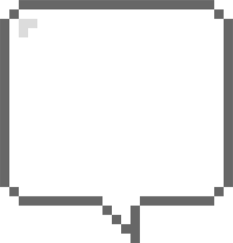 8bit retro game pixel speech bubble balloon icon sticker memo keyword planner text box banner png