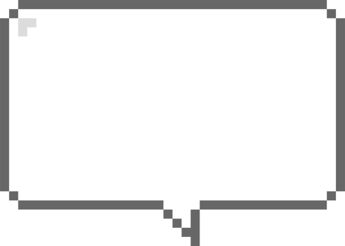 8bit retro game pixel speech bubble balloon icon sticker memo keyword planner text box banner png