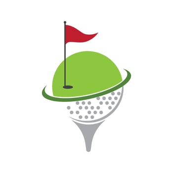 Golf Logo Template illustration icon design vector