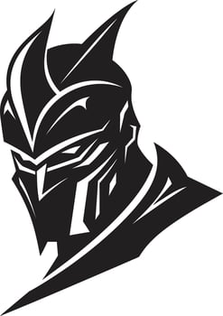 Thunderbolt Trooper Mascot for Lancer Soldier Stealth Striker Soldier Mascot Emblem vector