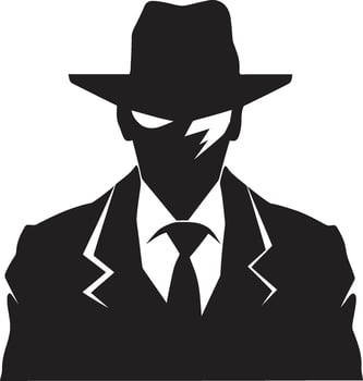Crime Syndicate Signature Suit and Hat Mobster Majesty Mafia Emblem in vector