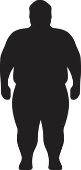 Dynamic Shift A 90 Word Black ic Emblem Encouraging Obesity Fitness Trim Triumph Inspiring Human Wellness Amidst Obesity vector